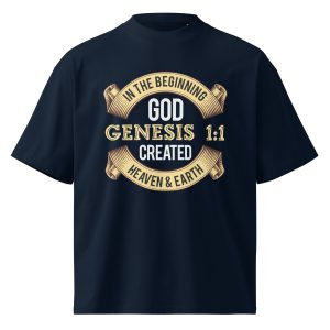 Unisex organic oversized high neck t-shirt