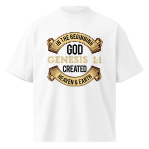 Unisex organic oversized high neck t-shirt